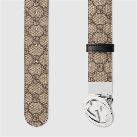 Gucci 雙面GG Supreme皮帶